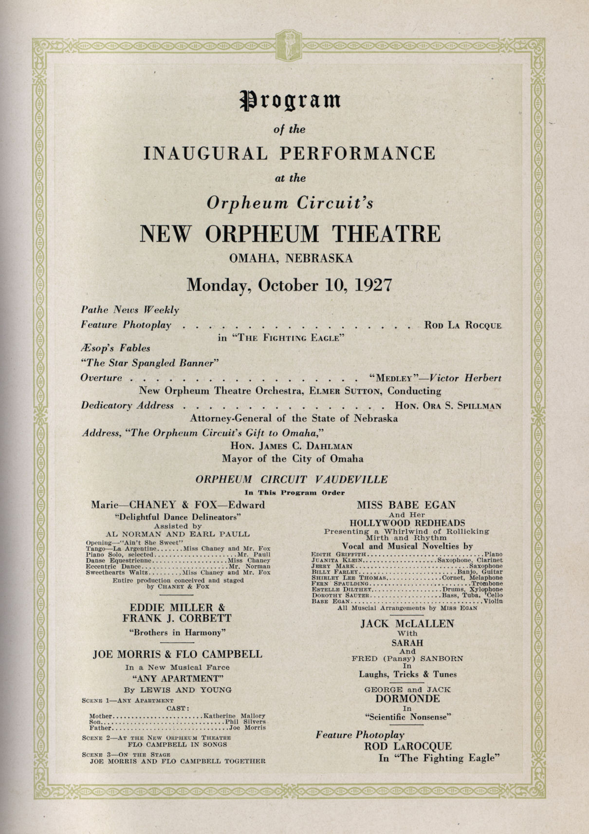 Orpheum Theatre program (copy)